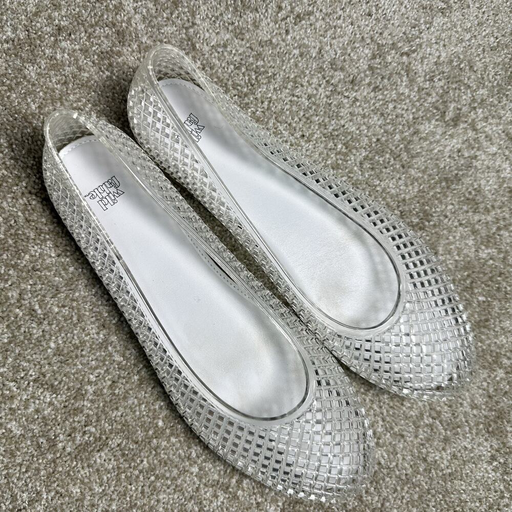 Wild Fable Women's Isabella Jelly Flats 92986668 Clear 11 Comfortable Cushion